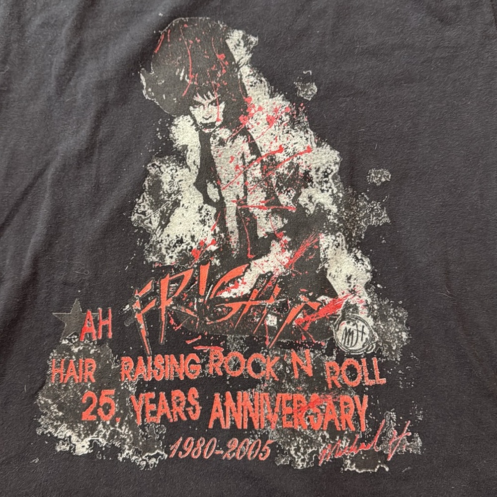 Fright Hair Raising Rock N Roll Tshirt Michael H NWT XL UNIVERSAL Anniversary - Picture 3 of 11